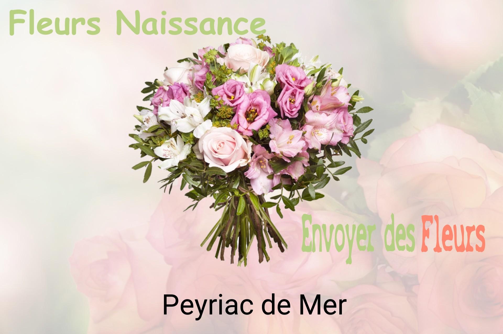 Bouquet de fleurs de naissance livré à Peyriac-de-Mer